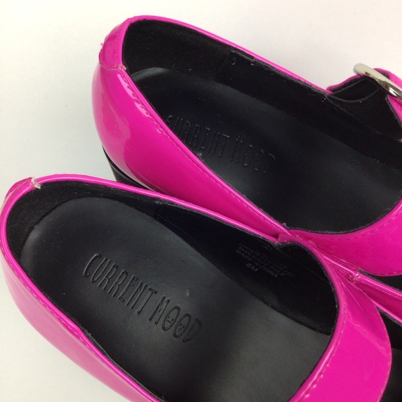 Dolls Kill Current Mood Y2K Damnation Platform Goth Mary Janes Shoes Hot Pink 8 - Picture 5 of 12